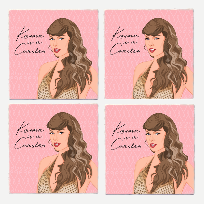 Versatile Coasters CA - Taylor Swift- Karma is a coaster.