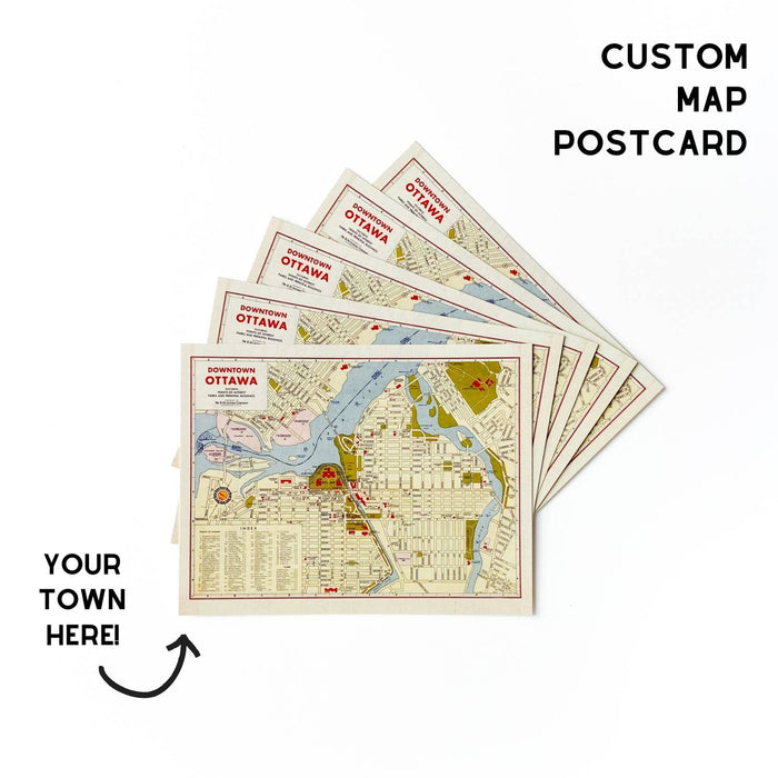 Sadie & June - Custom Map Postcard