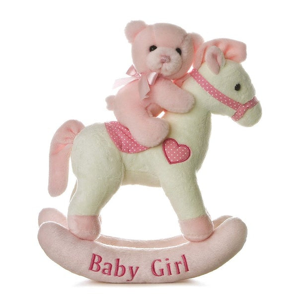 Comfy - 12" Baby Girl Rocking Horse Musical